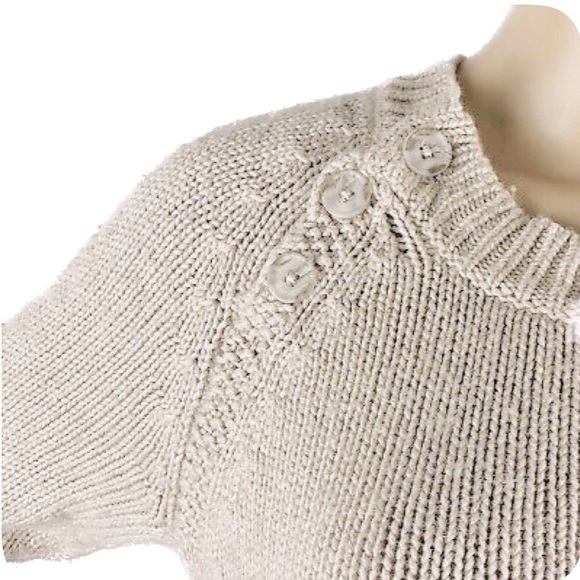 Moda International Oatmeal Cashmere Blend Wool Sweater, Women’s Size Small. - Picture 8 of 10